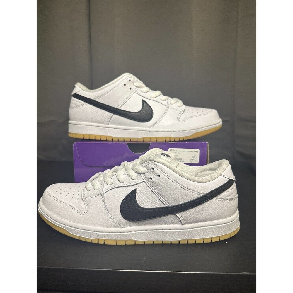 New Nike SB Dunk Low White Gum Size 10.5 (CD2563-101) FAST SHIPPING DS!